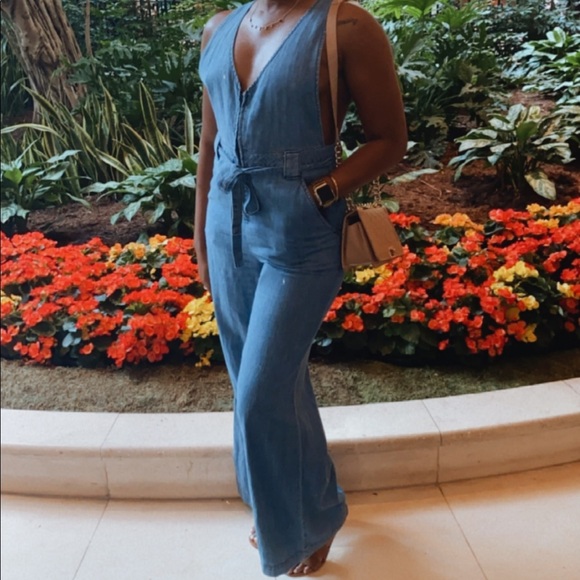 COPY - Free People Clara Denim Jumpsuit - Picture 7 of 7